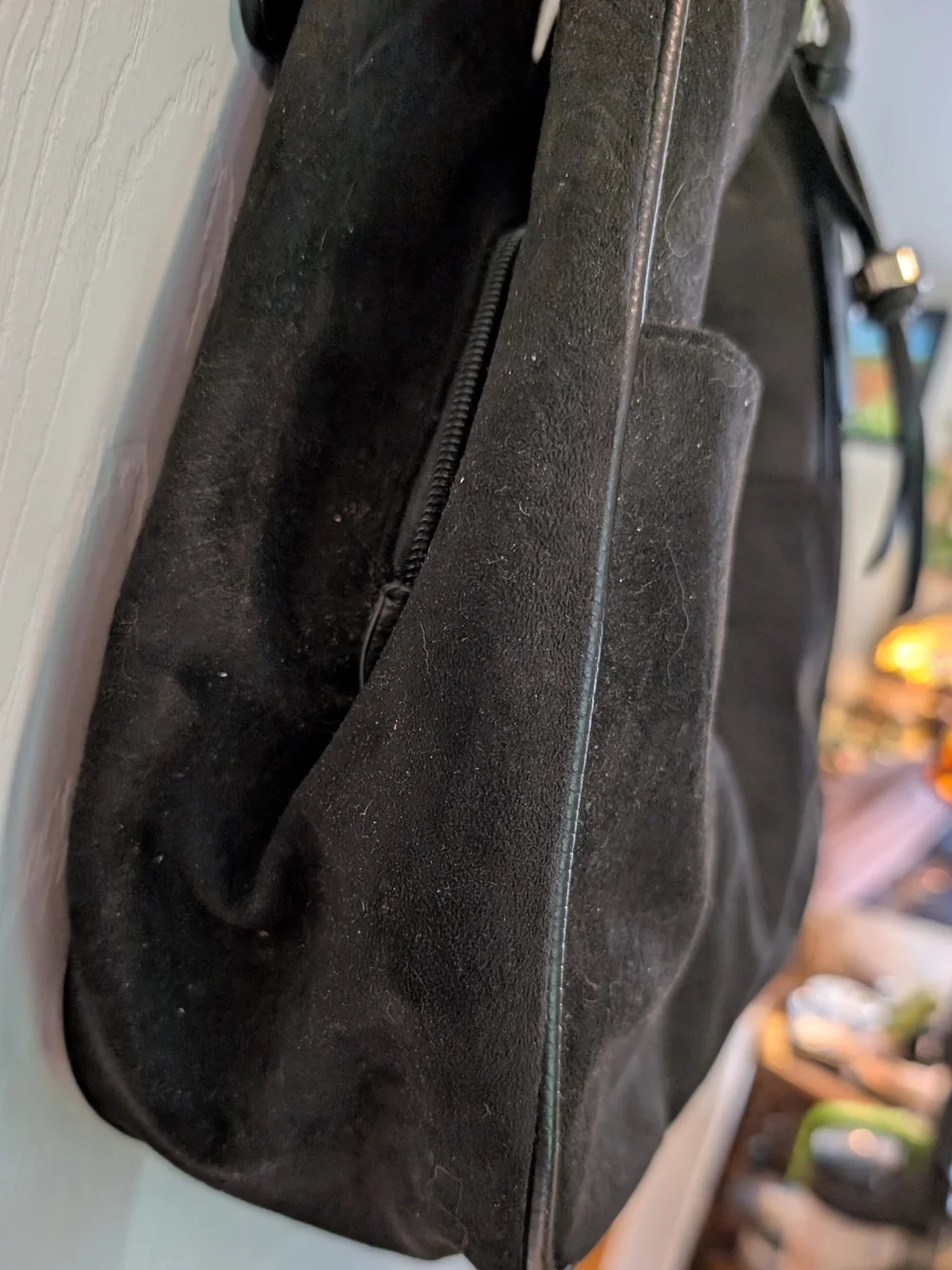 NWT Sondra Roberts Squared Hobo Style Bag In Black